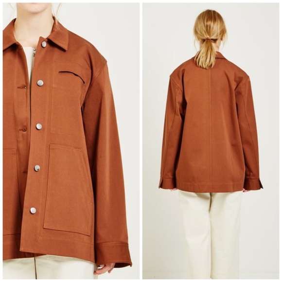 Nomia NYC oversized vintage Chore Jacket - Tobacco Brown - Picture 9 of 13